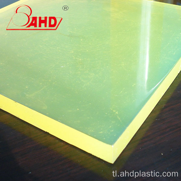Pulang dilaw 8mm100mm polyurethane goma sheet pu board