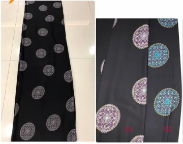 Breathable Formal Black Abaya Dubai Nida Printed Fabric