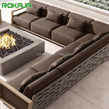 Bộ ghế sofa bằng gỗ tếch chất lượng cao cho các hiên ngoài trời sang trọng