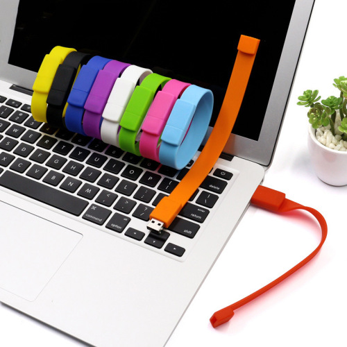 Lecteur flash USB bracelet coloré