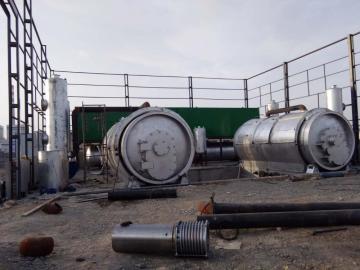 environmental waste hydrocarbon  compounds pyrolysis machine