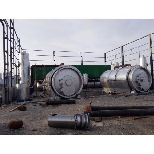 latest used tyre pyrolysis to oil plant