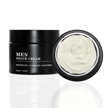 OEM Organic Beard Oil and Shave Cream with Jojoba Oil for Black Men's Custom Logo