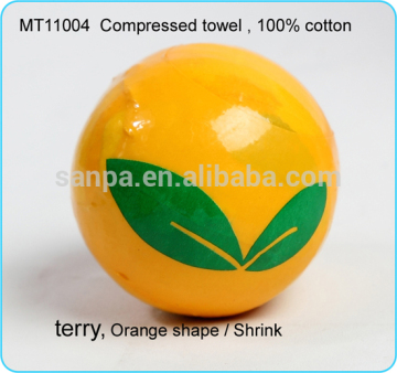 Orange Shape Compressed Towel / Magic Towel