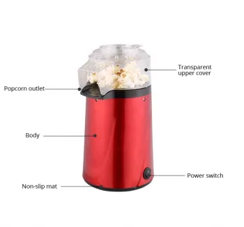 Hot Air Popcorn Maker: Healthy Snacking Kitchen Appliance