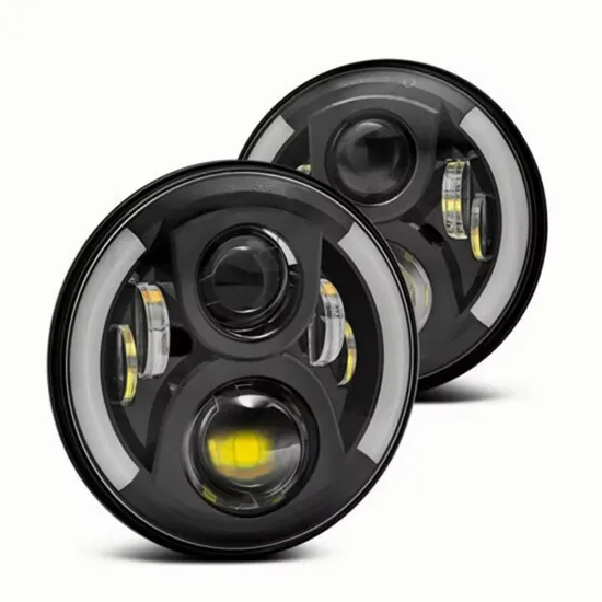 7 Inch LED Round Headlights with Angel Eyes for 2007-2017 Jeep JK & Motorcycles