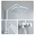 White Bathroom Shower Panel Shower Column Shower Set