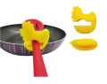 Alat memasak Silicone Rooster Shape Pot Clips Holder