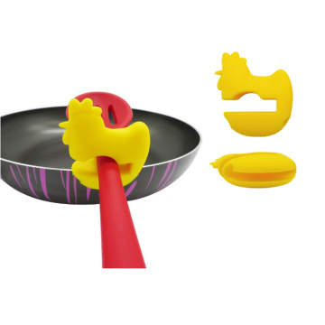 Cooking Tools Silicone Rooster Shape Pot Clips Holder