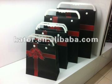 Black Non woven shopping bag gift bag