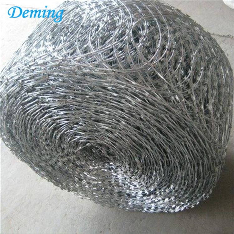 Factory Low Price Galvanized Concertina Razor Barbed Wire