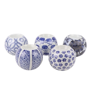 Rzto12 Jingdezhen Blue and White Candele