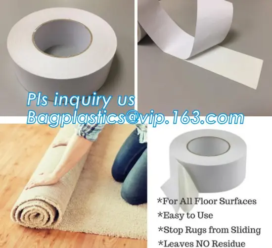 Indoor Double sided Carpet Tape, polyester pet tape for protecting surface, heavy duty silver cloth duct carpet tape