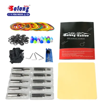 Electronic black good sale tattoo machine kits