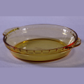 Platos transparentes de sopa redonda de vidrio