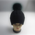 Big Elastic Rib Knit Acrylic Cuff Beanie