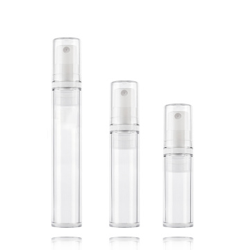 Transparent skincare cosmetic packaging airless pump bottle