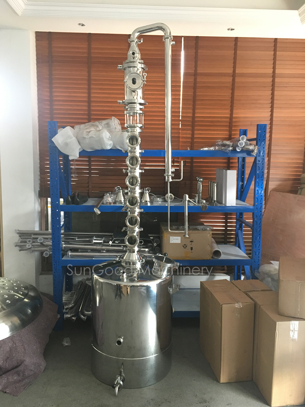 200L electric stainless steel moonshine reflux stills