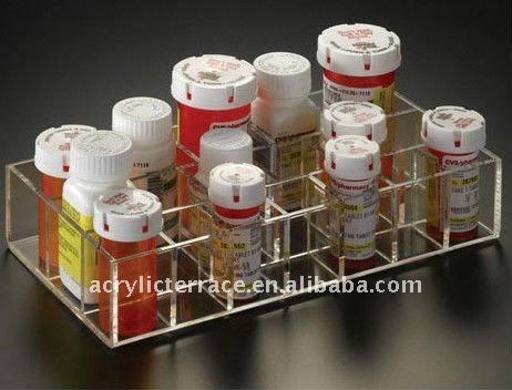 table top acrylic medicine organizer