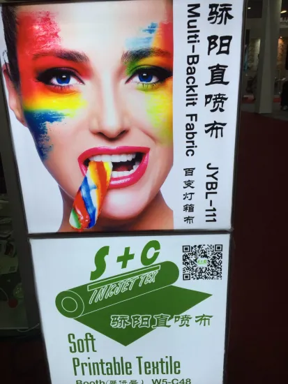 100% polyester digital printing fabric for Flag fabric , banner fabric, pop up display