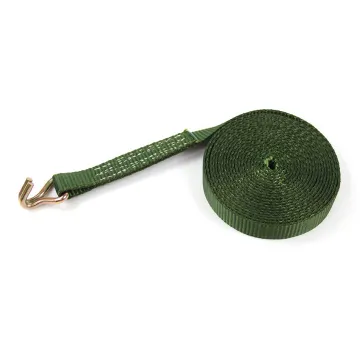 0.1Inch darkgreen Ratchet Cargo Lashing Tie Down Strap