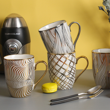 Best Price OEM Fashion Porcelain Coffee Mugs Gold - Available from China Factory