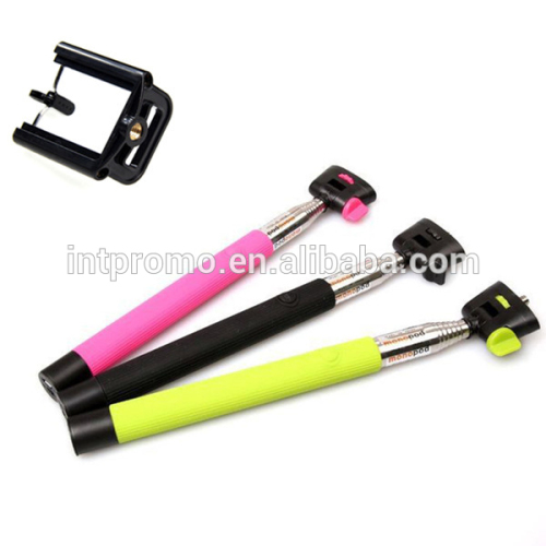 Hot sale colorful wireless monopod bluetooth selfie stick for smart phone