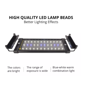 Luz de iluminação de aquário LED azul e branco