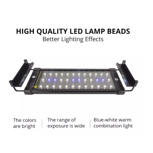 파란색과 흰색 LED 수족관 조명 LED 조명