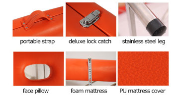 Foldable Portable Examination Massage Table / Beauty Couch