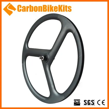 CBK T700 lightweight carbon fiber 700C road track 3 spoke bicycle wheel