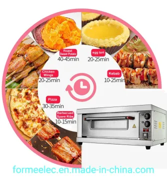 4.4kw Electric Oven 4400kw Hamburger Cake Baking Oven 1 Deck 1 Tray Commercial Pizza Oven