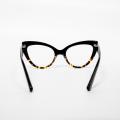 Black Grande Cat Eye Glasses Flames Women