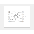 9 contact corresponding to vertical type Rotary switch