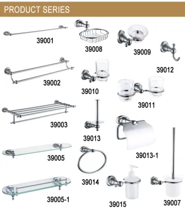 Bathroom fitting high quality bathroom accessory set clothes rack (35012)