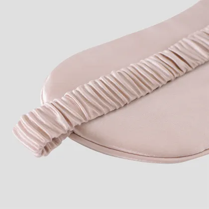 Embroidery custom Silk Eye Mask for home travel
