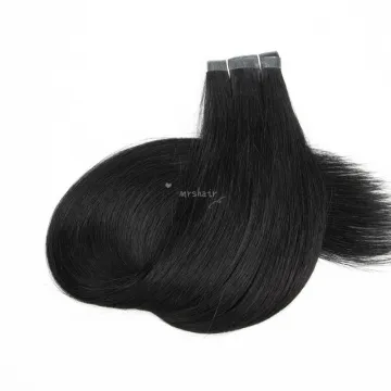 Remy Hair Extensions Straight 18Inch Remy Cuticle Aligned Virgin Tape Extensions Double Drawn Skin Weft Seamless Hair Extension