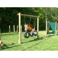 Children&#39;s Tire Walk Balancing Outdoor HPL Playground