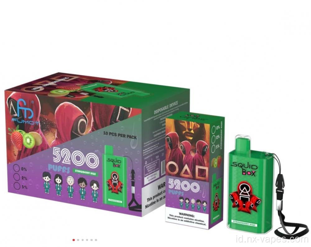 Harga Grosir Randm Squid Box 5200puffs