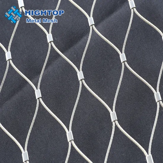 Customizable SS304 Stainless Steel Ferrule Wire Rope Mesh for Zoo Fencing Solutions