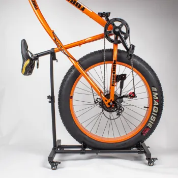 Buy-Wish Freestanding Vertical Bike Stand Rack with Wheels