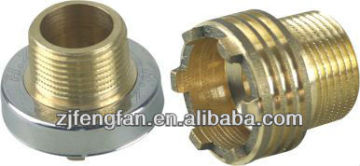 brass fitting cores with stainless steel cap