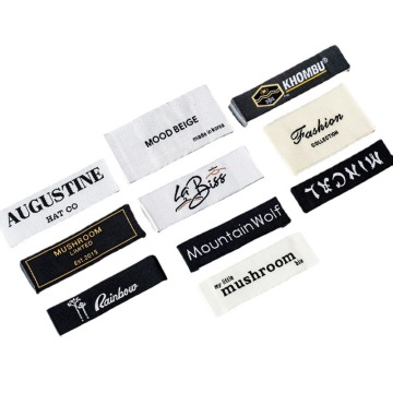 Etichette a logo tessuto personalizzato all'ingrosso per i vestiti