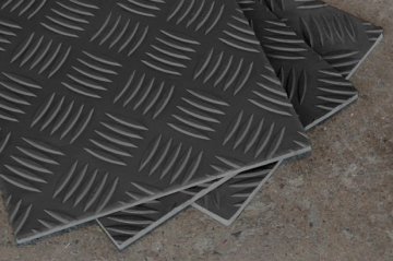Checker plate rubber sheet roll -3mm/6mm