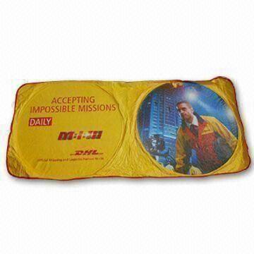 150 x 70cm Car Sunshade with Full-color Printing, Made of Tyvek Material