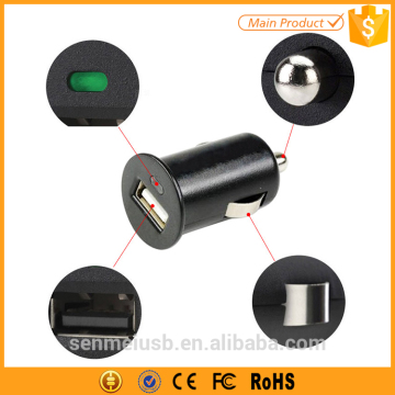 Cheap Price Mini USB Car Charger 12V 24V Input 5V Real 1A Output