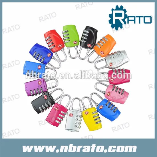 colorful luggage TSA padlock color
