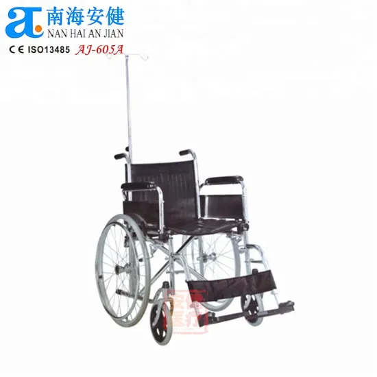 Senior Friendly AJ-605A Multi-Purpose Mobility Wheelchair with Infusion Stand