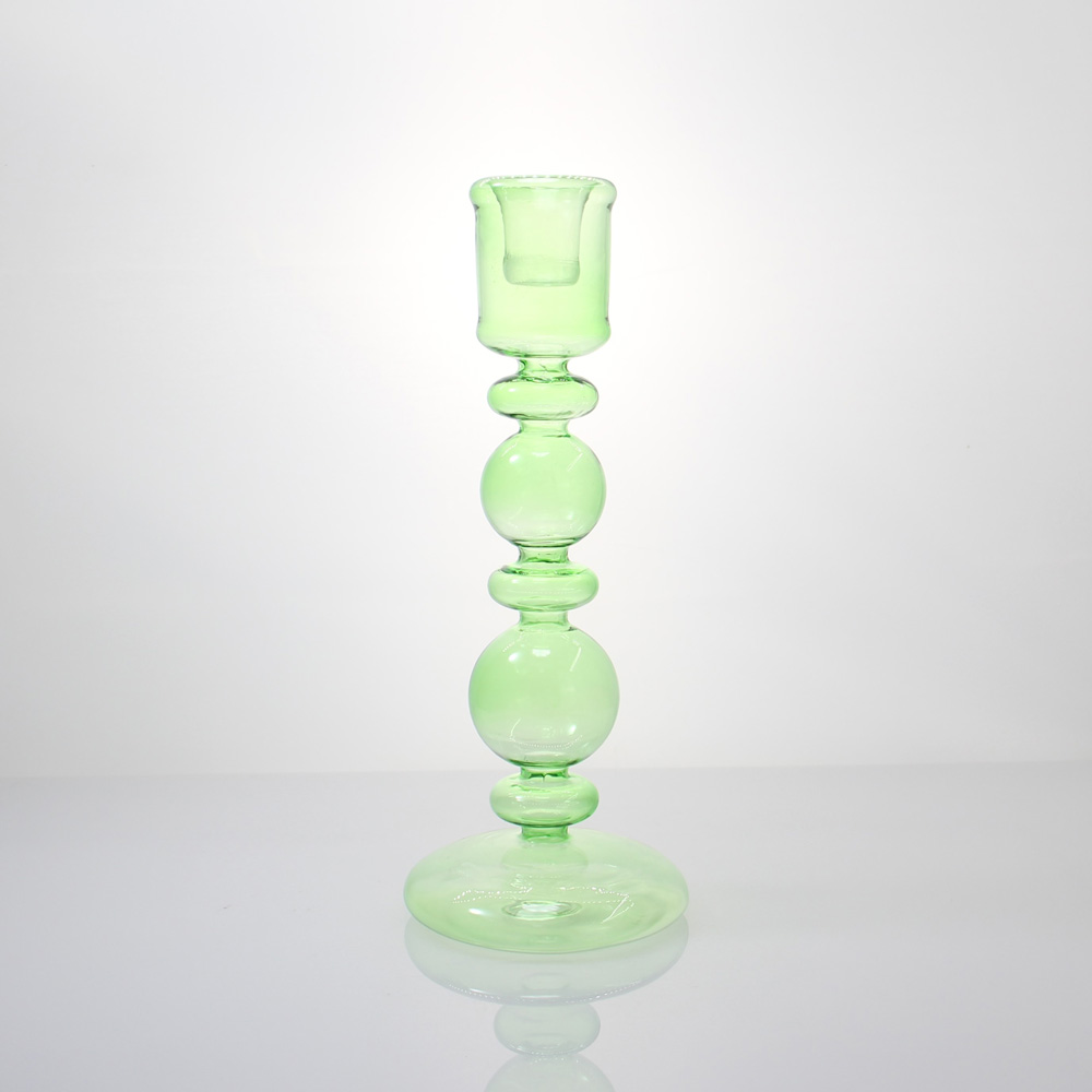 Unique Glass Candlestick Holder