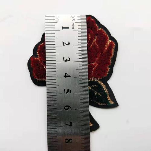 Personalisierte benutzerdefinierte Blumenrose Stickerei Patch